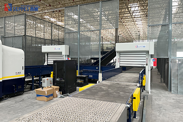 机场输送线ab互锁三合一工防门